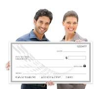 Big Check Large Check - 30" x 16" Reusable Giant Check Big Checks for Presentations for Awards,Giant Fake Check for Endowment Donations, Large Blank Oversized Check Cardboard