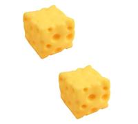 Big Cheese Squeeze Toy, Butter Squeeze, Soft Slow Rising Cube Sensory Fidget Toys, Portable Dough Balls For Stress Relieving, Funny Gift Set For Friends Family