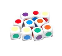 Big Cherry 10x Blob Dice 16mm D6 (Coloured Sides)