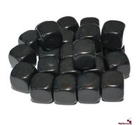 Big Cherry 24x Blank 16mm D6 (6 sided) Dice - Black