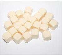 Big Cherry 24x Blank 16mm D6 (6 sided) Dice - Ivory