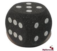 Big Cherry Giant Dice! One 7cm (70mm) Giant Foam Die, in Black