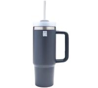 Big Chill Blend & Go Tumbler - Grey - Includes: Leak Proof Lid, Removable Motor Base with Durable Stainless Steel Blade, Protective Lid to Cover Blade When On The Go, Re-Useable Straw