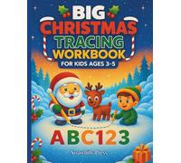 Big Christmas Tracing Workbook For Kids Ages 3-5