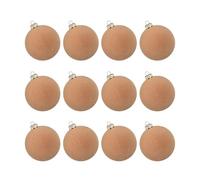 Big Chrristmas Ornaments Bals - Ornament Baalls, Large Velvet | Twelve Extra Large Velvet Ball Shatterproof Chrisstmas Tree, Baubles Two Point Four Inches Six Cm Holiday Decoration Outdoor Home
