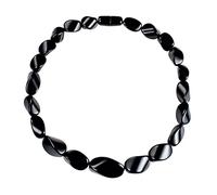 Big Chunky Chain Choker Necklace for Women Bridal Wedding Pearl Statement Necklace Costume Large Particles Necklaces for Ladies Party black