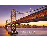 Big City Lights 2024 Picture Calendar 49.5 x 33 cm - City Lights - Travel Calendar - Cities at Night - Wall Calendar - Wall Planner - City Calendar