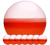 Big Claw Machine Capsules Translucent Orange Plastic Sphere Party Favor Containers Round 7 pcs 4.7 inch Jumbo Plastic Christmas Ornaments Extra Large Gift Box Craft Party Supplies Vending Capsules