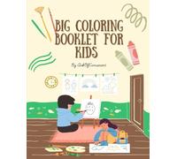 Big Coloring Booklet For Kids: ABC Coloring Booklet Worksheet For kids | Fun and Easy Coloring Pages for Kids Ages 4-8 with Cute Animals and Vehicles from alphabet letters