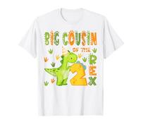 Big Cousin of The Two Rex 2nd Birthday Boy Dinosaur T-Rex T-Shirt