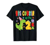Big Cousin of The Two Rex 2Nd Birthday Boy Dinosaur T-Rex T-Shirt