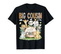 Big Cousin of The Wild One Jungle Animals 1st Birthday Boy T-Shirt