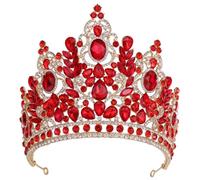 Big Crystal Crown For Women Girls Wedding Bride Bridal Crown And Tiaras Party Headband Crown