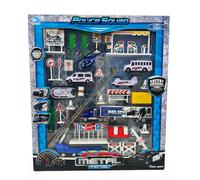 Big Daddy 40-Piece Police Patrol Playset: Serve & Protect with Rescue Vehicles & City Gear!