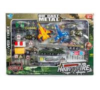 Big Daddy Die-Cast Metal Special Operations Heavy Fire Kids Toy Military Air Craft Play Set Over 40 Pieces Included In This Imaginary War Zone