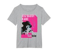 Big Daddy Kane - Dark Gable T-Shirt, Women's Plus, Heather Grey, 2X