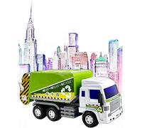 Big Daddy Medium Duty Friction Powered Garbage Truck (Dustbin Lorry) with Easy Collect Spin Flaps & Dump Lever When Full