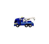 Big Daddy Medium Duty Friction Powered Super Police Wrecker Tow Truck Blue Truck