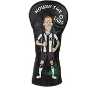 “Big Dan” Newcastle Golf Driver Headcover - Premium PU Leather, Dan Burn Cartoon Design, ‘Howay the Lads’ Embroidery
