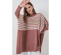 Big Dart Women's Oversized Acrylic Crew Neck Jumper in Dusty Pink Big Dart Dusty Pink One Size