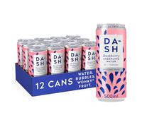 BIG DASH - Raspberry - 12 x 500ml Cans - Flavoured Sparkling Spring Water - NO Sugar, NO Sweetener, NO Calories - Infused with Wonky Fruit