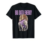 Big Data Energy Elephant Babushka Librarian Bookworm Tech T-Shirt