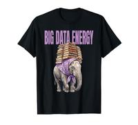 Big Data Energy Elephant Babushka Librarian Bookworm Tech Value Graphic T-Shirt