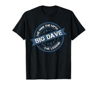 Big Dave The Man Myth Legend Vintage Seal Distressed Shirt T-Shirt