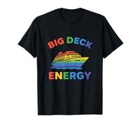 Big Deck Energy Funny Gay Cruise Pride LGBTQ+ Meme Sailing T-Shirt