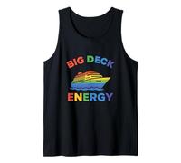 Big Deck Energy Funny Gay Cruise Pride LGBTQ+ Meme Sailing Tank Top