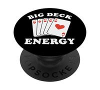 Big Deck Energy Funny Poker Player PopSockets Adhesive PopGrip