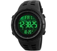 Big Dial Digital Watch S Shock Men Military Army Watch Water Resistant LED Sports Watches, Black, Digital