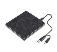 Big Diamond Pattern TypeC+USB3.0 External Dvd Burner Laptop PC Universal Optical Drive Easy To Use
