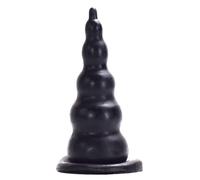 Big Dildo Large 7 Inch Realistic Soft Comfortable Thick Real Feel Adult Waterproof Sex Toy for Men Women Couples Cone Butt Plug Beads Anal Toys Black