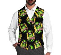 Big Dill Energy Slim Fit Men's Waistcoat Classic Suit Vest Dress for Formal Casual Wear L