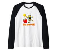 Big Dipper Apple Honey Dip Rosh Hashanah Jewish New Year Raglan Baseball Tee