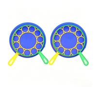 Big Dish Bubble Maker Set, Navy Blue Outdoor Bubble Toy for Kids Large Bubble Tray Design, Easy Manual Play, Creates Giant Bubbles for Backyard Fun (2Set)