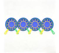 Big Dish Bubble Maker Set, Navy Blue Outdoor Bubble Toy for Kids Large Bubble Tray Design, Easy Manual Play, Creates Giant Bubbles for Backyard Fun (4Set)