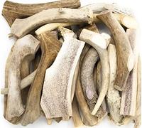 Big Dog Antler Chews Pack of 1 Pound Chew Bones for Dogs Made from Deer Antlers and Moose Matured in the Sun Natural, Healthy and Durable Treats