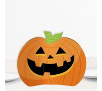 Big Dot of Happiness 3D Jack-O'-Lantern Halloween Centerpiece Table Decorations, Freestanding Kids Halloween Party Decor, Pumpkin Party Centerpieces - 8 Count