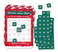 Big Dot of Happiness Christmas Movie Bingo, Christmas Party Games, Rom Com Holiday Bingo, Christmas Girls Night Bingo, Movie Night Game, Set of 18