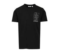 Big Double Arrow Print T-shirt - male - Off White - T-Shirts - Black - S - Tops S