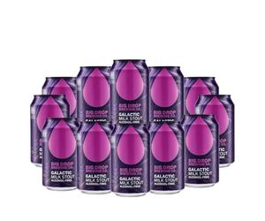 Big Drop Galactic - 12 x 330ml Cans | 0.5% ABV | Non-Alcoholic Craft Stout | British Low Alcohol Beer Case | Rich & Smooth Alcohol-Free Stout