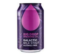 Big Drop Galactic Milk - Non Alcoholic Stout, Pack of 6 Cans