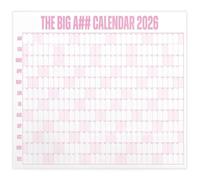 Big Dry Erase Wall Calendar 2026 Big A## Offering Yearly Overview and Color Coded Organization for Efficient Planning Home Office Personal (Pink)