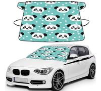 Big-Eared Panda Print Car Windshield Cover For Ice And Snow Universal Fit For Most Cars Multifuntional Ice Protector Keep Snow Frost Off