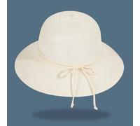 Big Eave Braided Fisherman Hat Sun with Decoration Breathable Light Woven Fabric Casual Vacation Beach Daily Protection Stylish Headwear