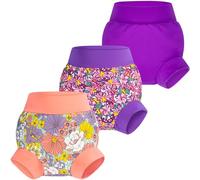 BIG ELEPHANT Baby Swim Diapers 3pcs, Reusable Adjustable Washable Waterproof Swimming Diaper for Boy's and Girl's, 12-24 Months