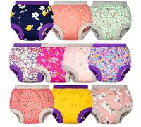 BIG ELEPHANT Potty Training Underwear - 10 Pack, 100% Cotton Absorbent Unisex Toddler Pee Pants for Boys Girls