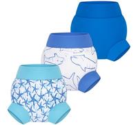 BIG ELEPHANT Reusable Baby Swim Diapers - 3 Pack for Boys - Adjustable, Easy to Wash, Soft & Waterproof, 12-24 Months